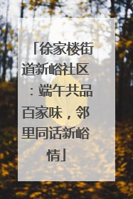 徐家楼街道新峪社区：端午共品百家味，邻里同话新峪情
