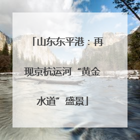 山东东平港：再现京杭运河“黄金水道”盛景