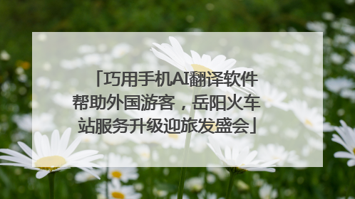 巧用手机AI翻译软件帮助外国游客，岳阳火车站服务升级迎旅发盛会