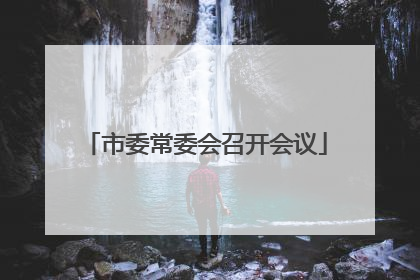 市委常委会召开会议