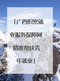 广西织密就业服务保障网 精准帮扶青年就业