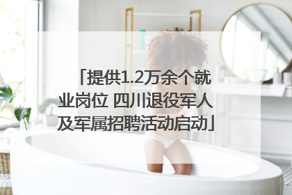 提供1.2万余个就业岗位 四川退役军人及军属招聘活动启动