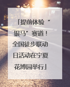 提前体验“银马”赛道！全国徒步联动日活动在宁夏花博园举行