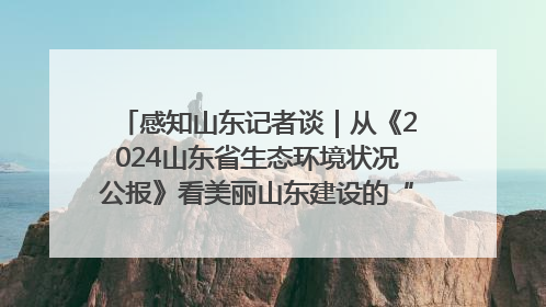 感知山东记者谈｜从《2024山东省生态环境状况公报》看美丽山东建设的“成绩单”与“任务书”