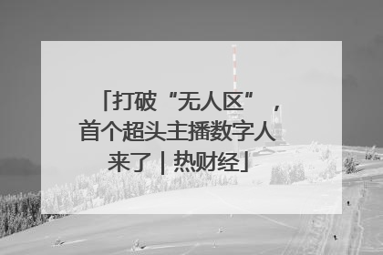 打破“无人区”，首个超头主播数字人来了｜热财经