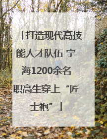 打造现代高技能人才队伍 宁海1200余名职高生穿上“匠士袍”