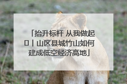 抬升标杆 从我做起⑭丨山区县城竹山如何建成低空经济高地