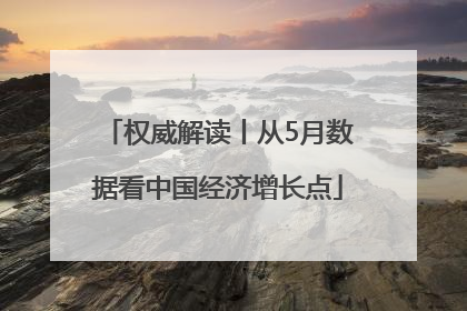 权威解读丨从5月数据看中国经济增长点