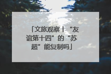 文旅观察丨“友谊第十四”的“苏超”能复制吗