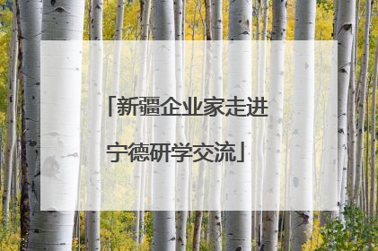 新疆企业家走进宁德研学交流