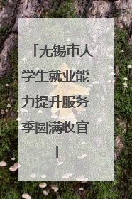 无锡市大学生就业能力提升服务季圆满收官