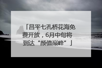 昌平七孔桥花海免费开放，6月中旬将到达“颜值巅峰”