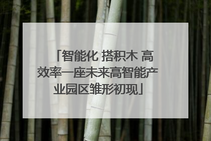 智能化 搭积木 高效率一座未来高智能产业园区雏形初现