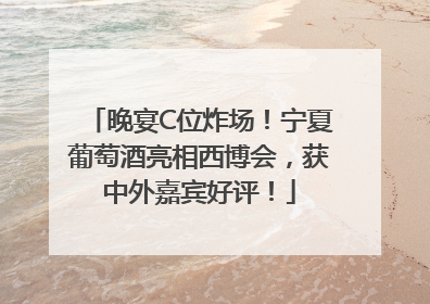 晚宴C位炸场！宁夏葡萄酒亮相西博会，获中外嘉宾好评！
