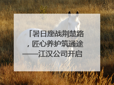 暑日鏖战荆楚路，匠心养护筑通途——江汉公司开启高速公路养护专项工程建设热潮