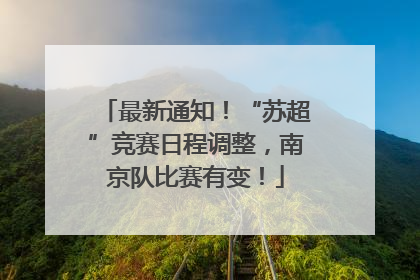 最新通知！“苏超”竞赛日程调整，南京队比赛有变！