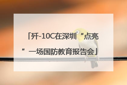 歼-10C在深圳“点亮”一场国防教育报告会