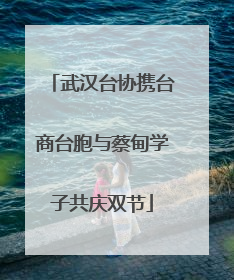 武汉台协携台商台胞与蔡甸学子共庆双节