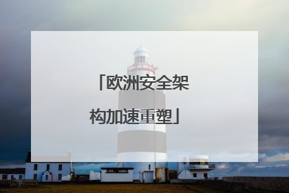欧洲安全架构加速重塑
