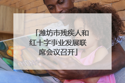 潍坊市残疾人和红十字事业发展联席会议召开
