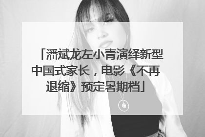 潘斌龙左小青演绎新型中国式家长，电影《不再退缩》预定暑期档