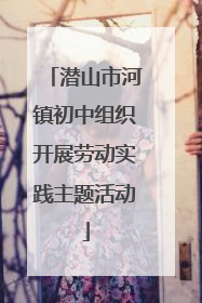 潜山市河镇初中组织开展劳动实践主题活动