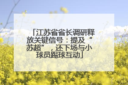 江苏省省长调研释放关键信号：提及“苏超”，还下场与小球员踢球互动