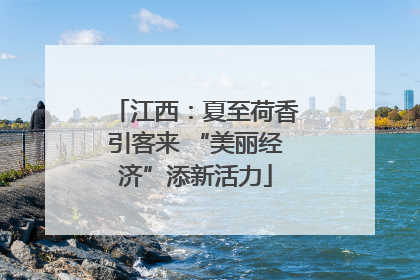 江西：夏至荷香引客来 “美丽经济”添新活力