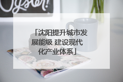 沈阳提升城市发展能级 建设现代化产业体系
