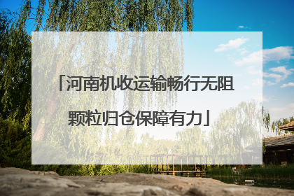 河南机收运输畅行无阻 颗粒归仓保障有力
