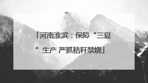 河南淮滨：保障“三夏”生产 严抓秸秆禁烧