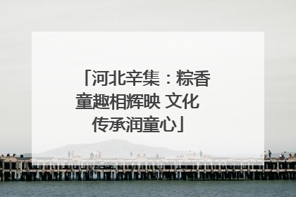 河北辛集：粽香童趣相辉映 文化传承润童心