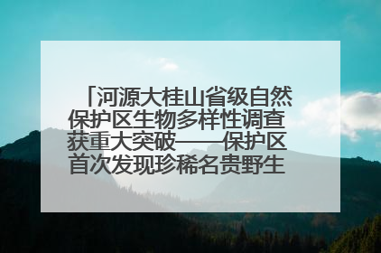 河源大桂山省级自然保护区生物多样性调查获重大突破——保护区首次发现珍稀名贵野生干巴菌与钝尾两头蛇