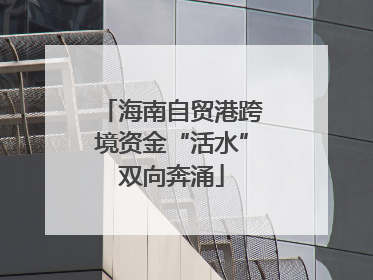 海南自贸港跨境资金“活水”双向奔涌