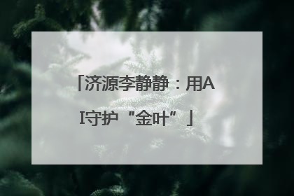 济源李静静：用AI守护“金叶”
