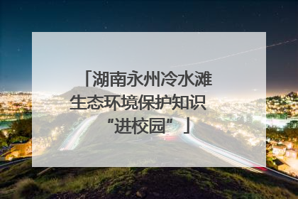 湖南永州冷水滩生态环境保护知识“进校园”