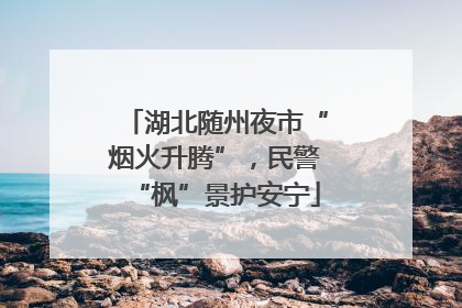 湖北随州夜市“烟火升腾”，民警“枫”景护安宁