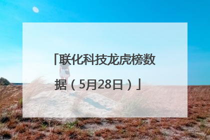 联化科技龙虎榜数据（5月28日）