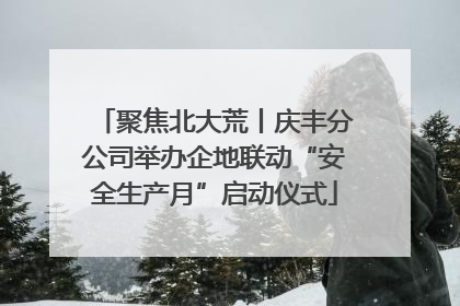 聚焦北大荒丨庆丰分公司举办企地联动“安全生产月”启动仪式
