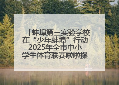 蚌埠第三实验学校在“少年蚌埠”行动2025年全市中小学生体育联赛啦啦操比赛中获佳绩