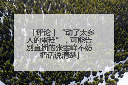 评论丨“动了太多人的蛋糕”，可能告别直播的张雪峰不妨把话说清楚