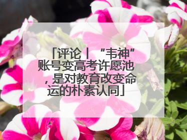 评论丨“韦神”账号变高考许愿池，是对教育改变命运的朴素认同