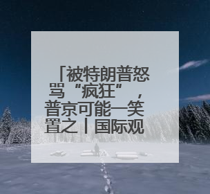 被特朗普怒骂“疯狂”，普京可能一笑置之丨国际观察