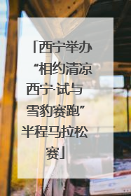 西宁举办“相约清凉西宁·试与雪豹赛跑”半程马拉松赛