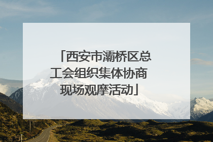 西安市灞桥区总工会组织集体协商现场观摩活动