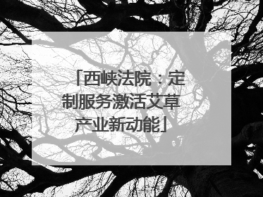 西峡法院：定制服务激活艾草产业新动能