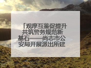 观摩互鉴促提升 共筑警务规范新基石——尚志市公安局开展派出所建设拉动观摩活动