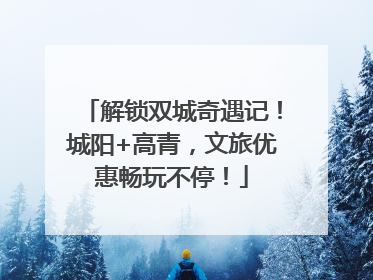 解锁双城奇遇记！城阳+高青，文旅优惠畅玩不停！