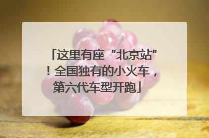 这里有座“北京站”！全国独有的小火车，第六代车型开跑