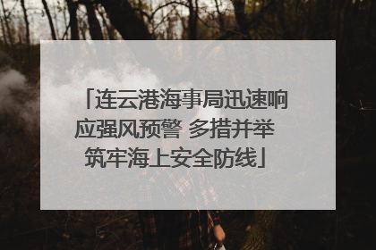 连云港海事局迅速响应强风预警 多措并举筑牢海上安全防线